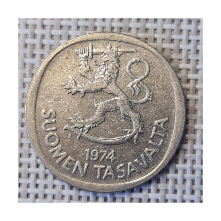 Finland 1 Markka 1974 KM-49a VF