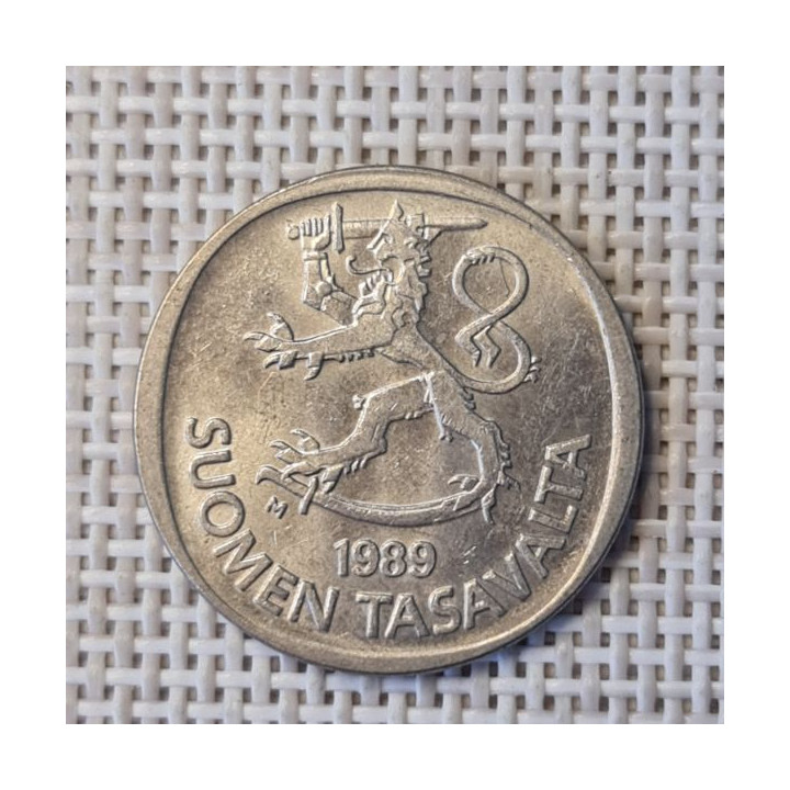 Finland 1 Markka 1989 KM-49a VF