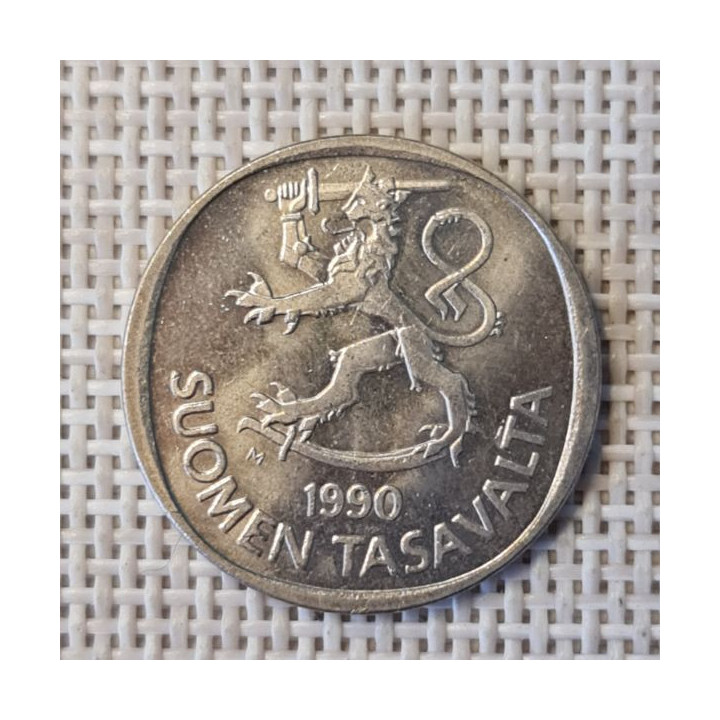 Finland 1 Markka 1990 KM-49a VF
