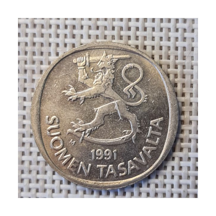 Finland 1 Markka 1991 KM-49a VF