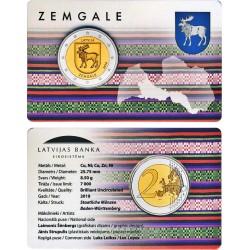 Latvia 2 Euro 2018 "Semigallia" BU (Coin Card)