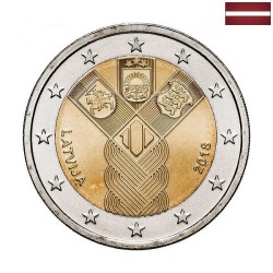 Latvia 2 Euro 2018 "Baltic States" BU (Coin Card)