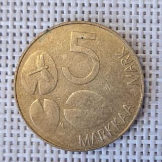 Finland 5 Markkaa 1996 KM-73 VF