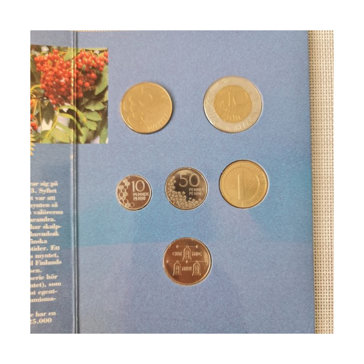 Finland 5 Coin Set (10 Penniä - 10 Markkaa) 1994/1 UNC