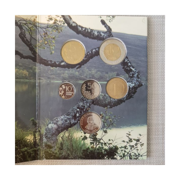 Finland 5 Coin Set (10 Penniä - 10 Markkaa) 1998 UNC