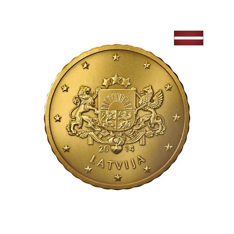 Latvia 10 Euro Cent 2014 KM-153 UNC