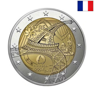 France 2 Euro 2024 "Eiffel Tower" UNC