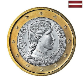 Latvia 1 Euro 2016 KM-156 UNC
