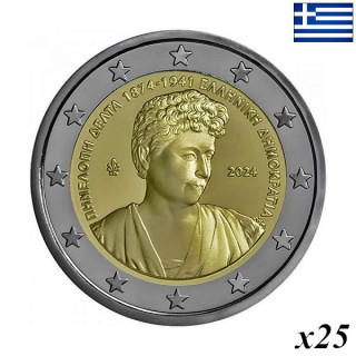 Greece 2 Euro 2024 "Penelope Delta" Roll