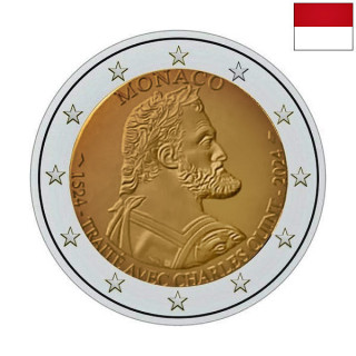 Monaco 2 Euro 2024 "Charles V" Proof