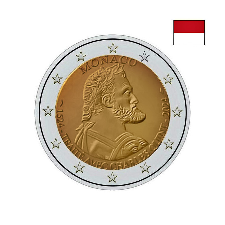Monaco 2 Euro 2024 "Charles V" Proof