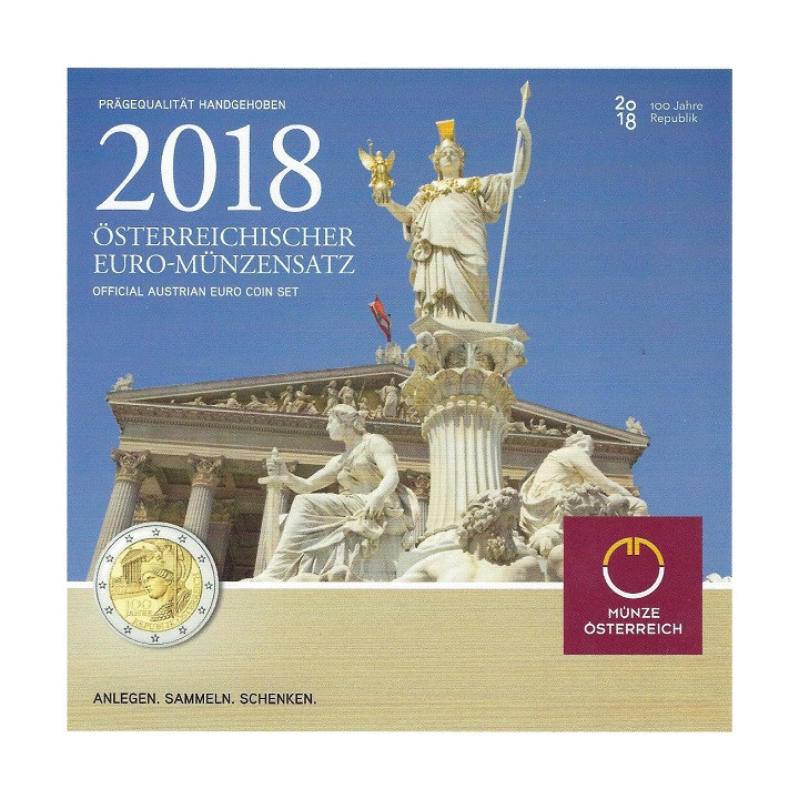 Austria Official Euro Set (3,88€) 2018 BU