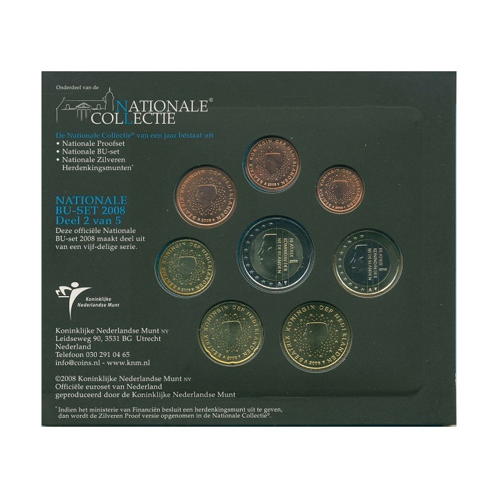 Netherlands Official Euro Set (3,88€) 2008 BU