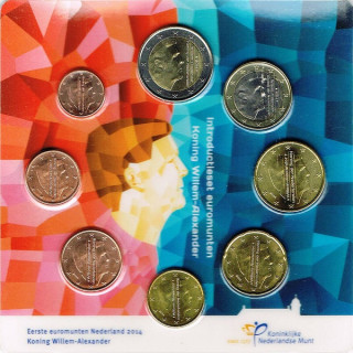 Netherlands Official Euro Set (3,88€) 2014 UNC