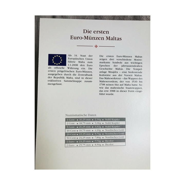 Malta Private Euro Set (3,88€) 2008 UNC