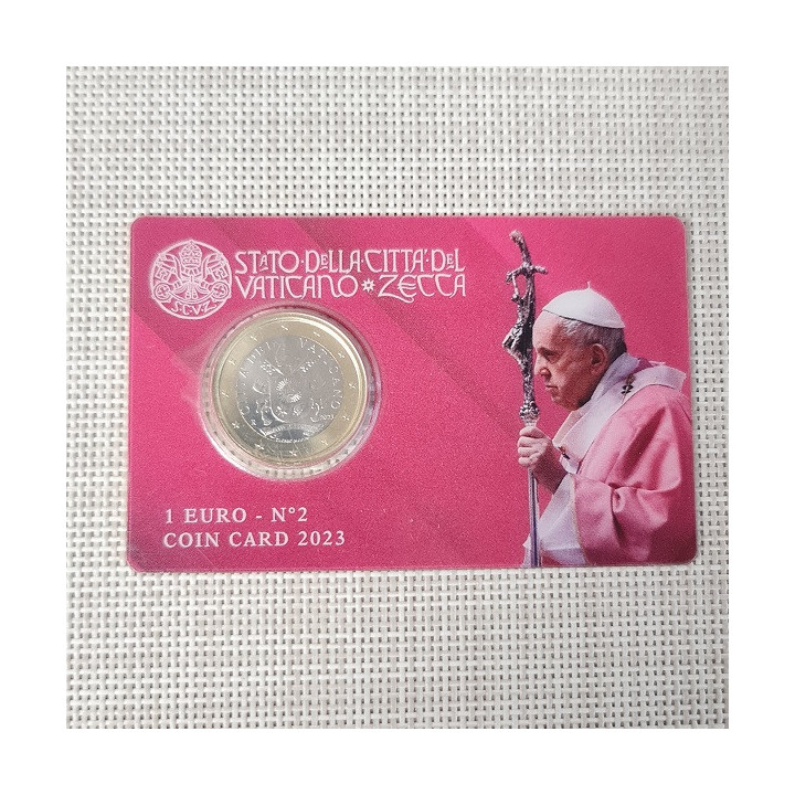 Vatican City 1 Euro 2023 No. 2 (Coin Card) BU