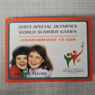 Ireland 5 Euro 2003 "Special Olympics" (Coin Card) BU