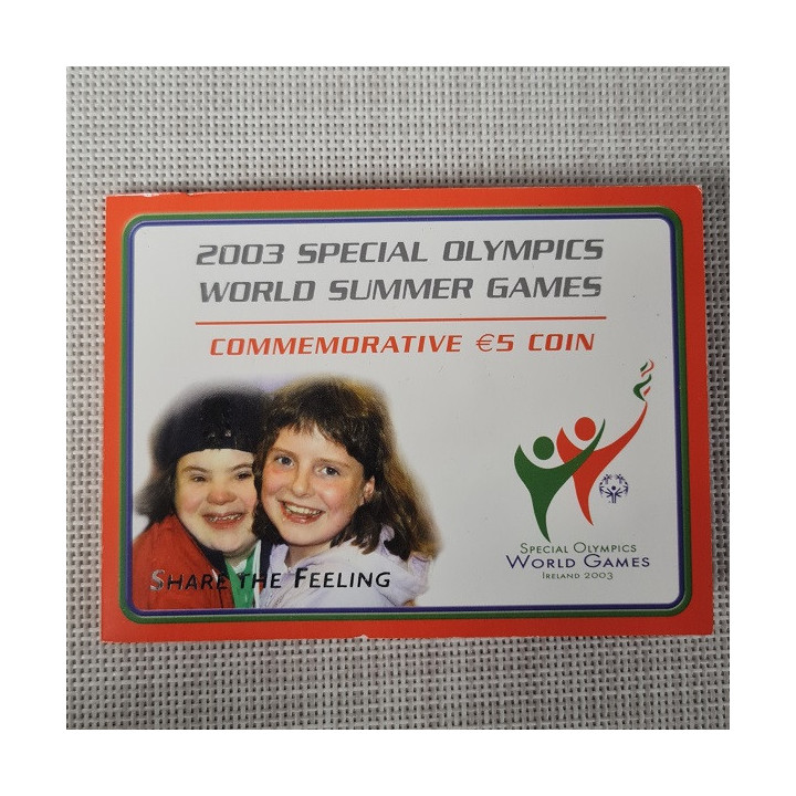 Ireland 5 Euro 2003 "Special Olympics" (Coin Card) BU