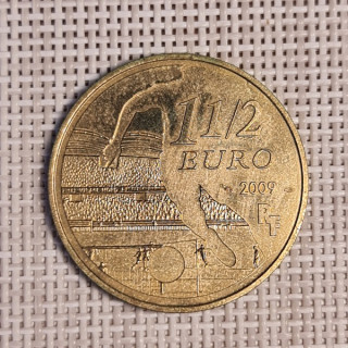 France 1½ Euro 2009 "Olympique Lyonnais" KM-1633 UNC