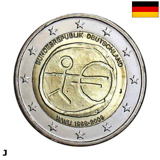 Germany 2 Euro 2009 J "EMU" UNC
