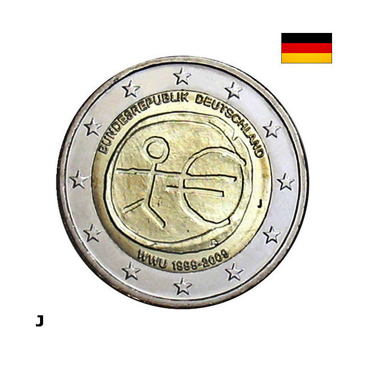 Germany 2 Euro 2009 J "EMU" UNC