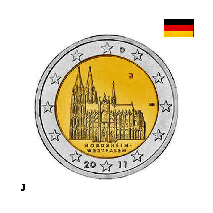 Germany 2 Euro 2011 J "Westphalia" UNC