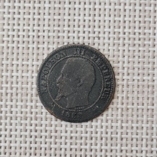 France 2 Centimes 1855 KM-776 VF