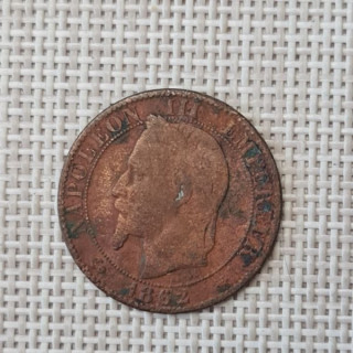 France 5 Centimes 1862 "A" KM-797 F