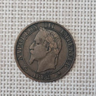 France 5 Centimes 1862 "A" KM-797 XF