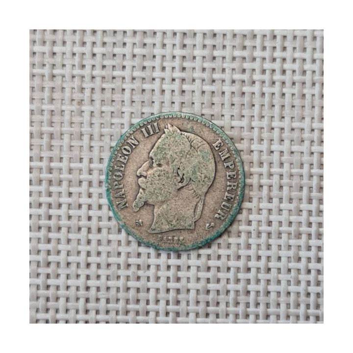 France 50 Centimes 1867 "A" KM-814 VF