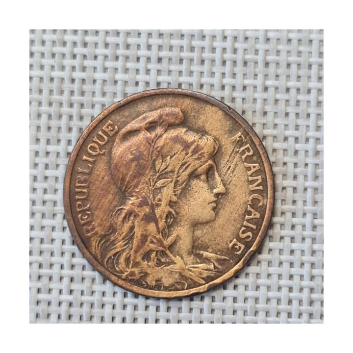 France 5 Centimes 1914 KM-842 VF