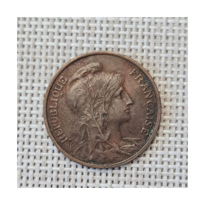 France 5 Centimes 1914 KM-842 VF