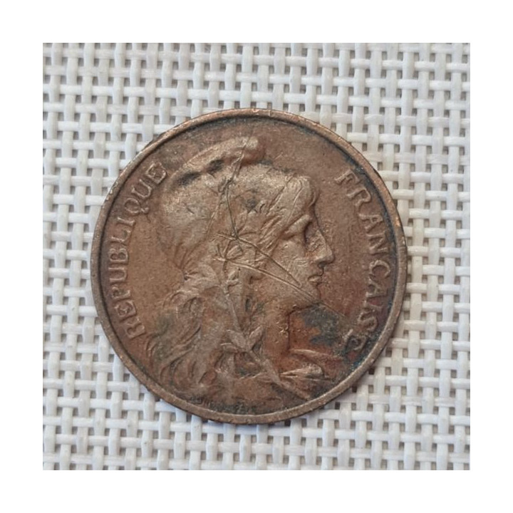France 5 Centimes 1917 KM-842 VF