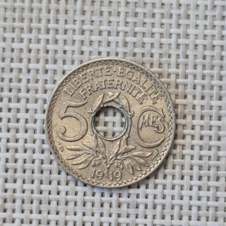France 5 Centimes 1919 KM-865 XF