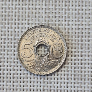 France 5 Centimes 1920 KM-865 XF