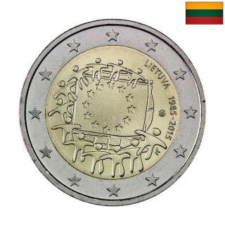 Lithuania 2 Euro 2015 "Flag (EUF)" UNC