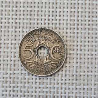 France 5 Centimes 1926 KM-875 VF