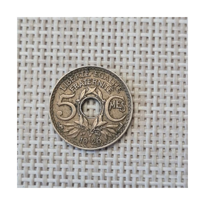France 5 Centimes 1926 KM-875 VF