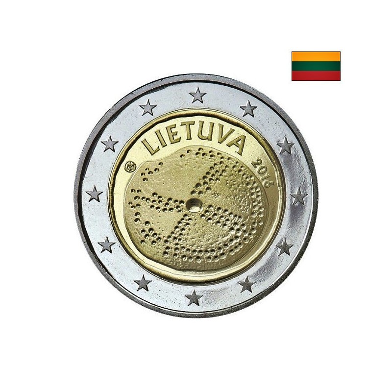 Lithuania 2 Euro 2016 "Baltic Culture" UNC