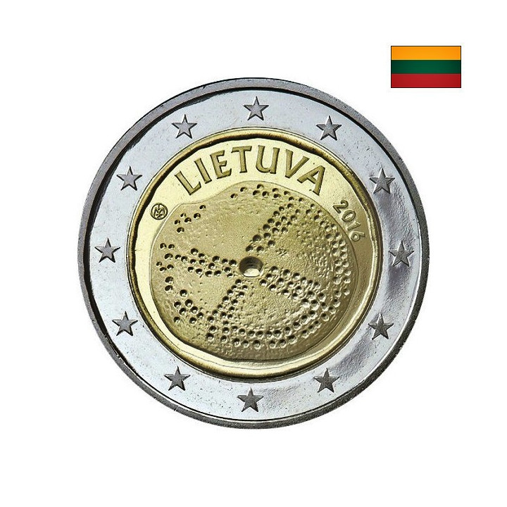 Lithuania 2 Euro 2016 "Baltic Culture" UNC