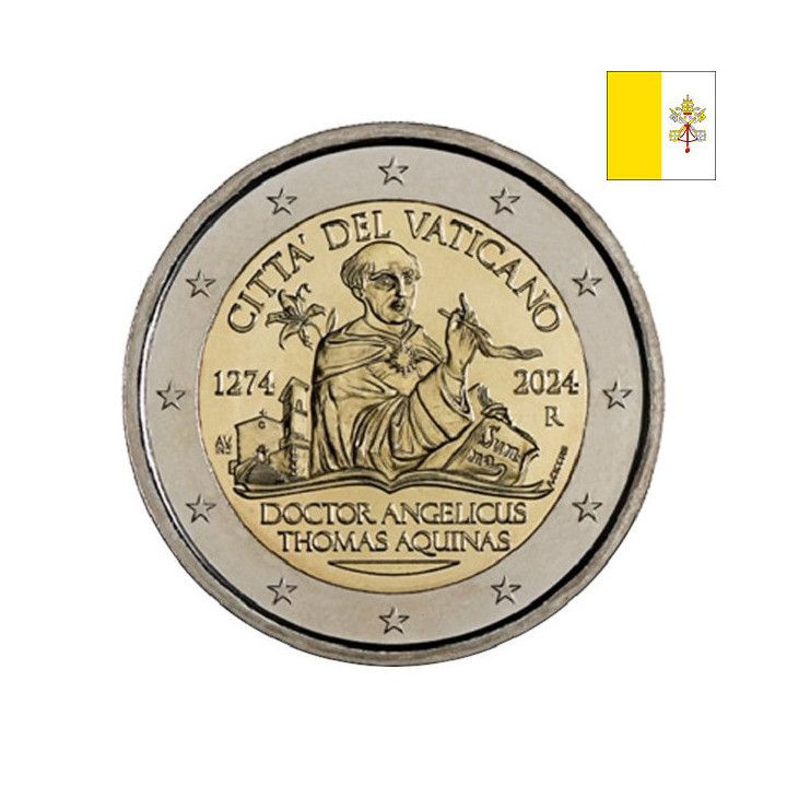 Vatican City 2 Euro 2024 "Thomas Aquinas" BU (Folder)