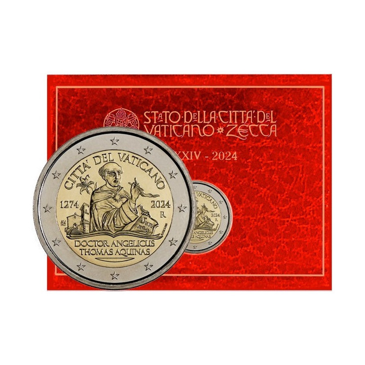 Vatican City 2 Euro 2024 "Thomas Aquinas" BU (Folder)