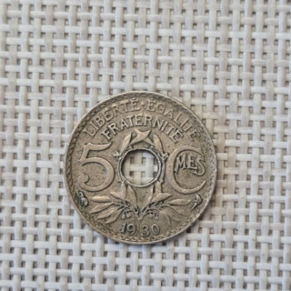 France 5 Centimes 1930 KM-875 VF