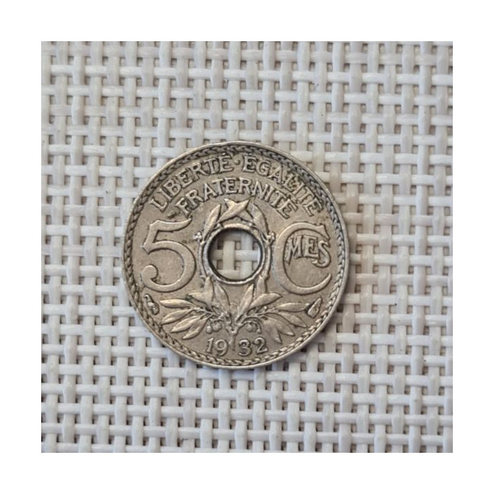 France 5 Centimes 1932 KM-875 VF