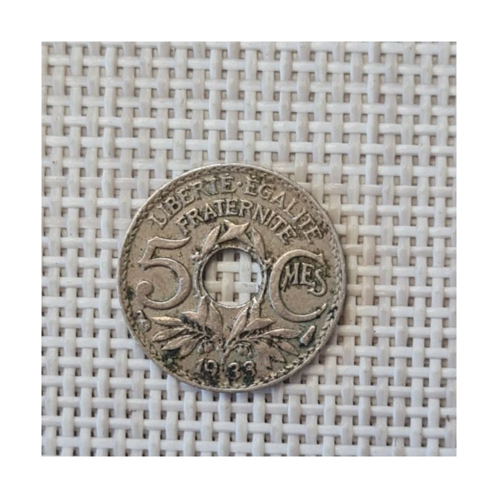 France 5 Centimes 1933 KM-875 VF