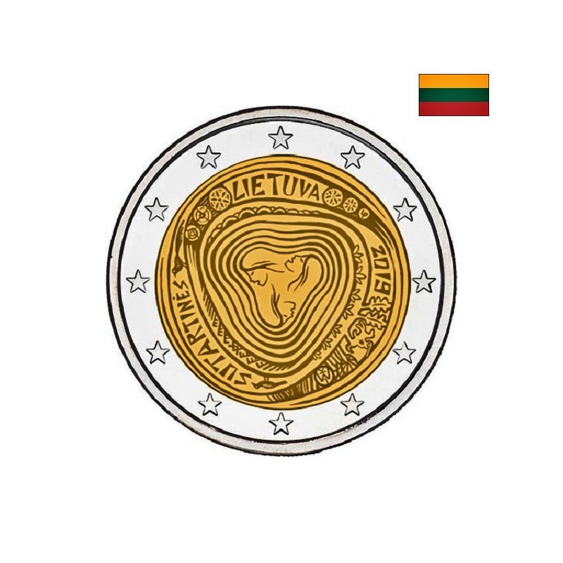 Lithuania 2 Euro 2019 "Sutartinės" UNC