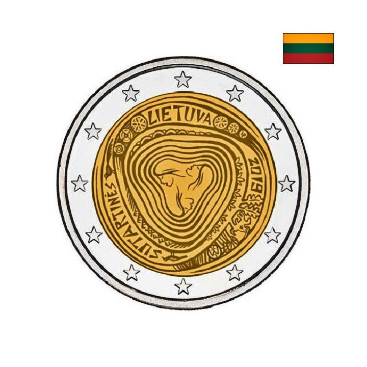 Lithuania 2 Euro 2019 "Sutartinės" UNC