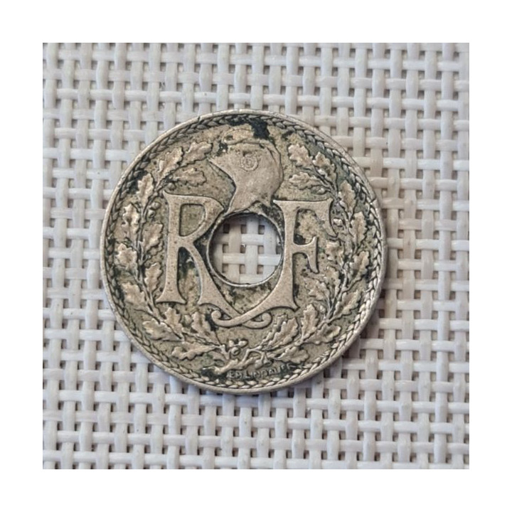 France 10 Centimes 1924 "Cornucopia" KM-866a VF