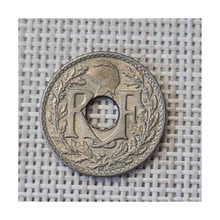 France 10 Centimes 1924 "Cornucopia" KM-866a XF