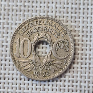 France 10 Centimes 1926 KM-866a VF